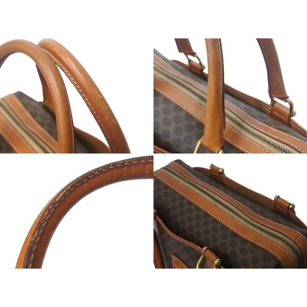 Celine handbag brown leather macadam Triomphe - Picture 5 of 8